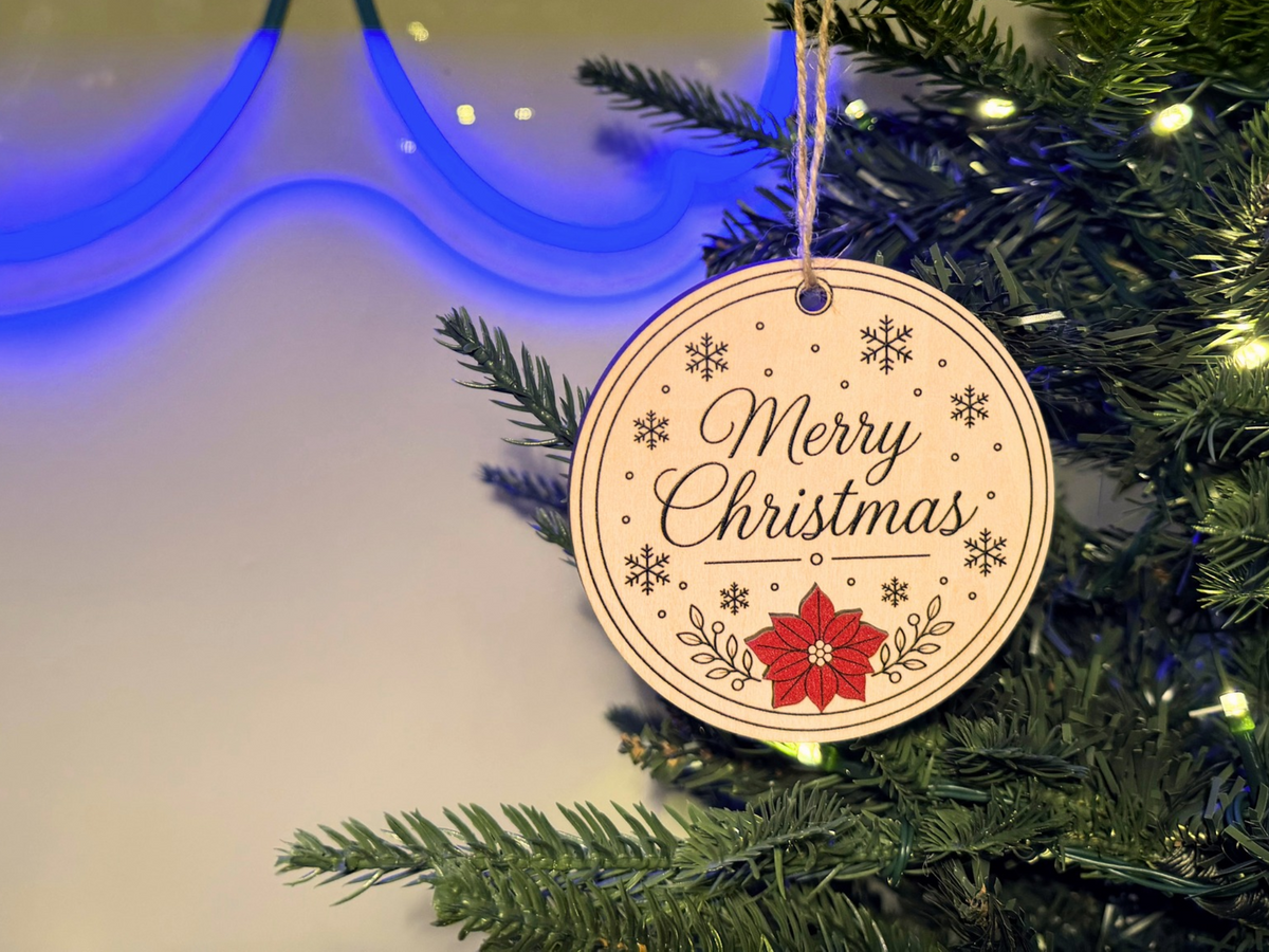 Christmas Ornament on a Tree
